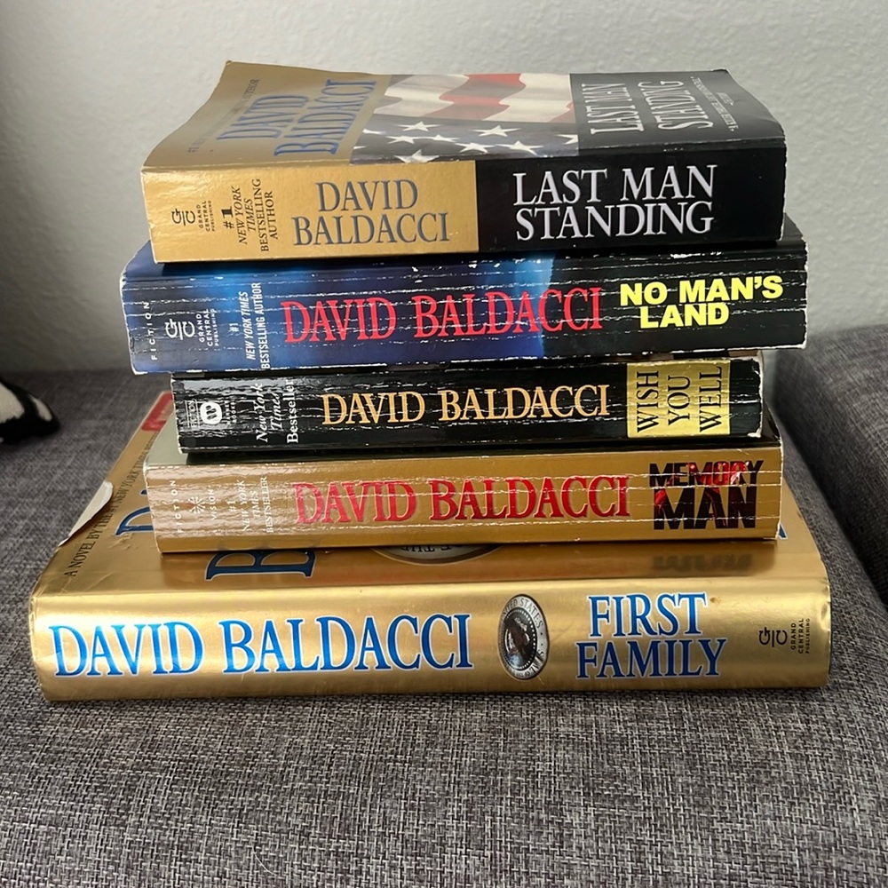 GUC David Baldacci Books - 5 Titles